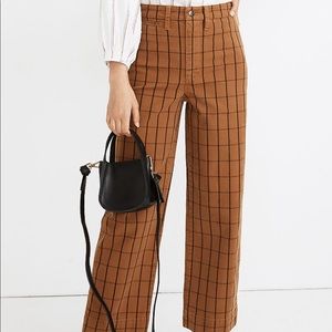Madewell Pants - slim emmet wide legged crop pants